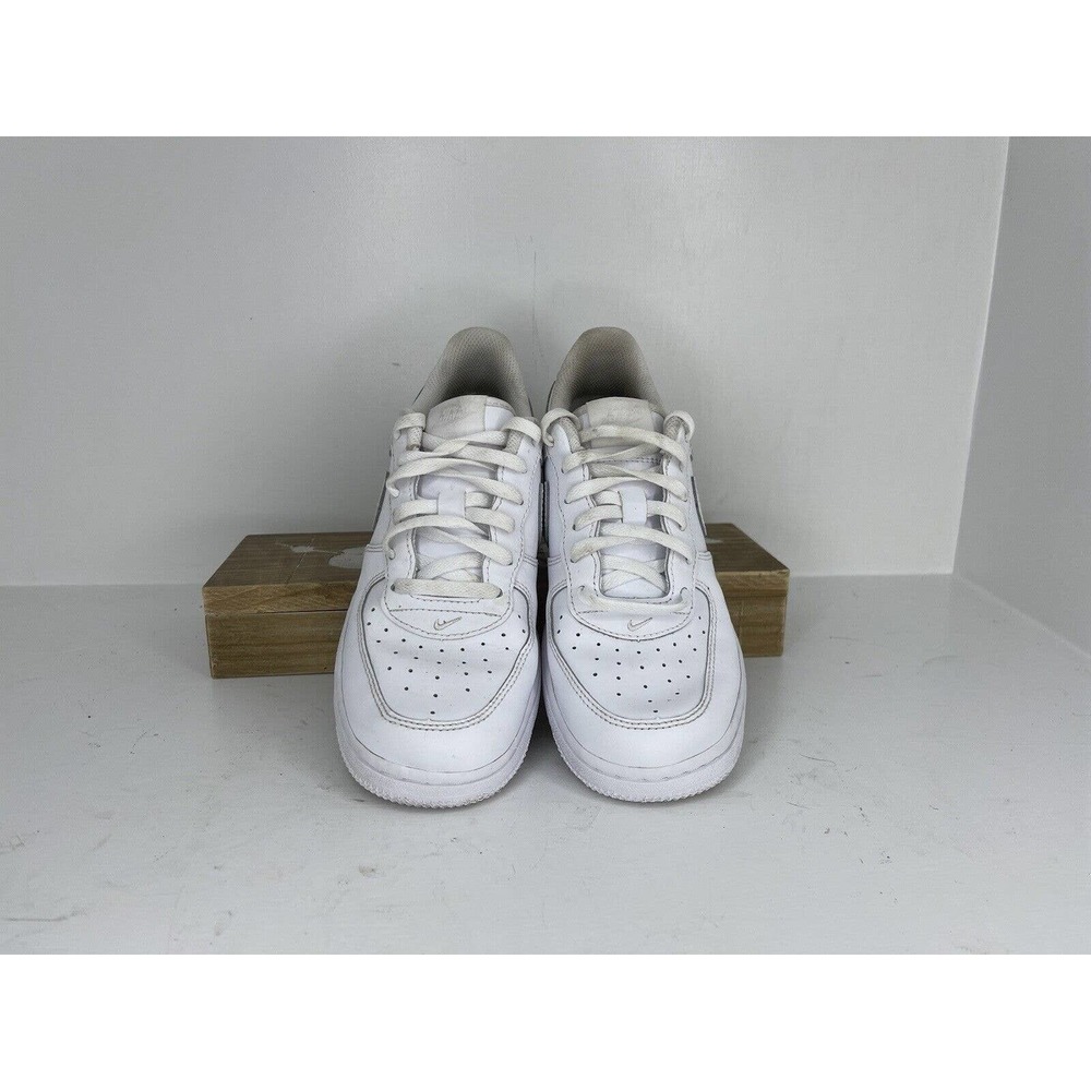 Nike Air Force 1 ‘07 Lowtops Triple White Kids Sneakers Sz 3y